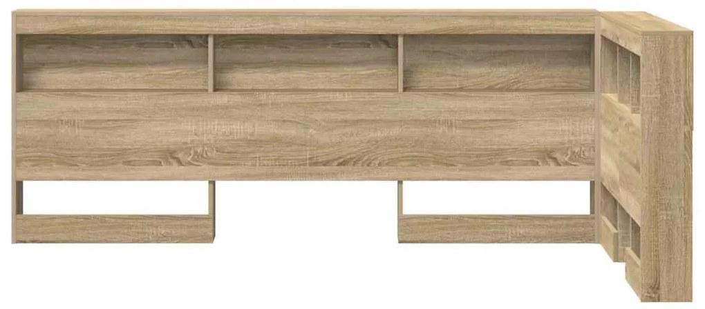 vidaXL Κεφαλάρι Αποθήκης με ράφι Sonoma Δρυς 90 cm Επεξεργασμένο ξύλο