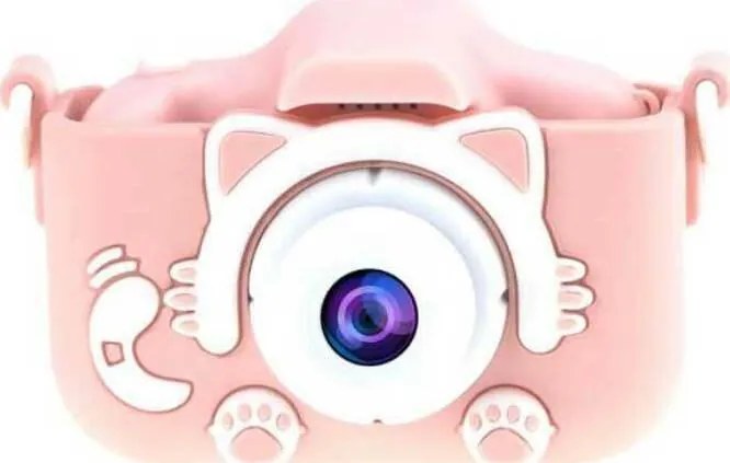 Kitty Kids Compact Φωτογραφική Μηχανή 12MP με Οθόνη 2" pixels Ροζ