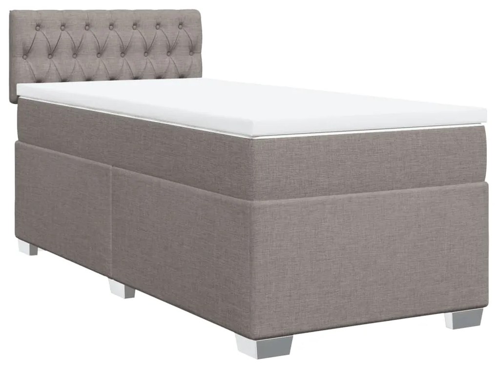 ΚΡΕΒΑΤΙ BOXSPRING ΜΕ ΣΤΡΩΜΑ TAUPE 80X200 ΕΚ. ΥΦΑΣΜΑΤΙΝΟ 3285726