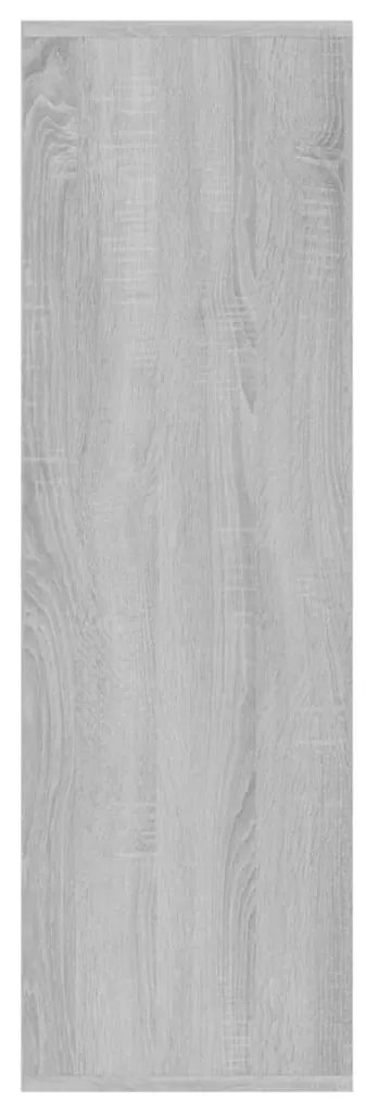 vidaXL Βιβλιοθήκη Γκρι Sonoma 98 x 29 x 97,5 εκ.