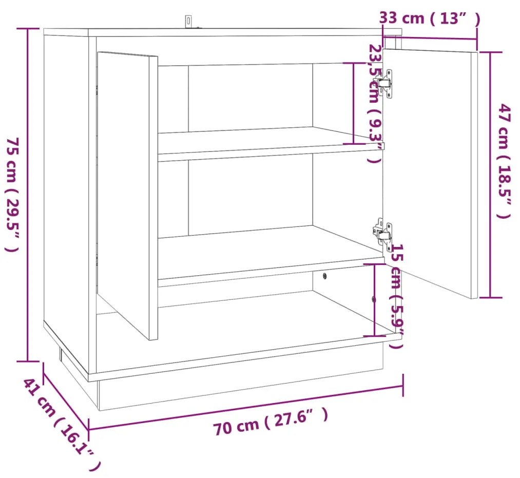 ΜΠΟΥΦΕΣ SONOMA ΔΡΥΣ 70 X 41 X 75 ΕΚ. ΑΠΟ ΜΟΡΙΟΣΑΝΙΔΑ 809542