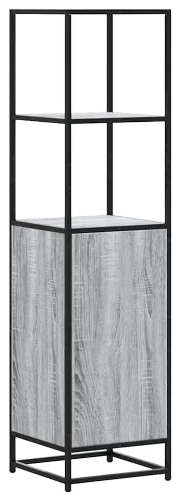 Highboard Grey Sonoma Κατασκευασμένο ξύλο και μέταλλο - Γκρι sonoma