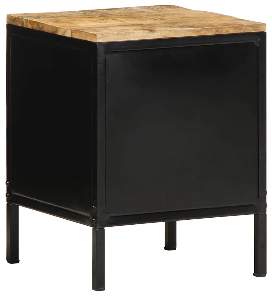 vidaXL Κομοδίνο Καφέ και Μαύρο 30 x 30 x 40 cm