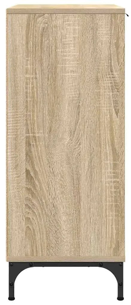 vidaXL Πλαϊνό γραφείο με συρτάρι Δρύς Sonoma 89,5 x 33 x 82 εκ.