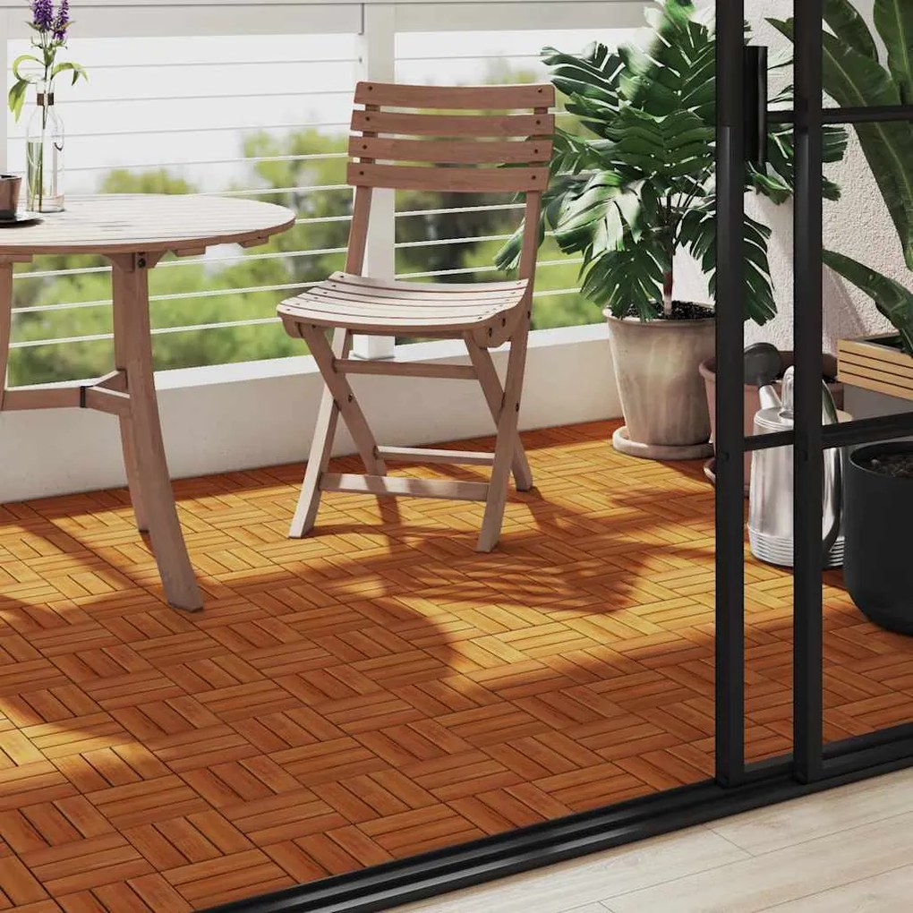 vidaXL Πλακάκια Deck 10 τεμ. 30 x 30 εκ. από Ξύλο Ακακίας