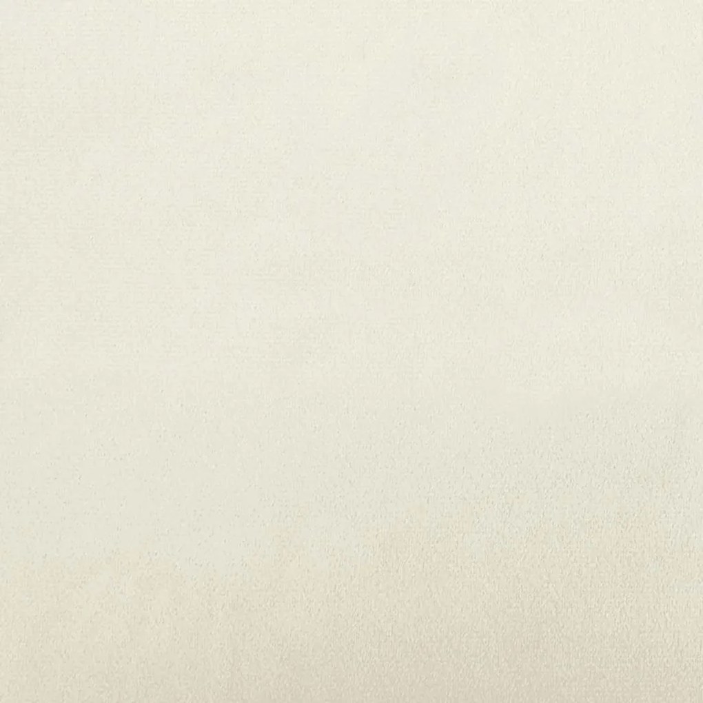 vidaXL Πολυθρόνα Relax Λευκό Κρεμ Βελούδινη