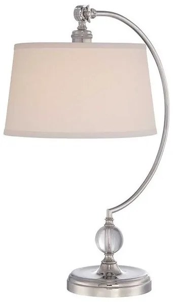Επιτραπέζιο Φωτιστικό E27 60W IP20 Jenkins Elstead Lighting QZ-JENKINS-TL-PN Νίκελ Ματ