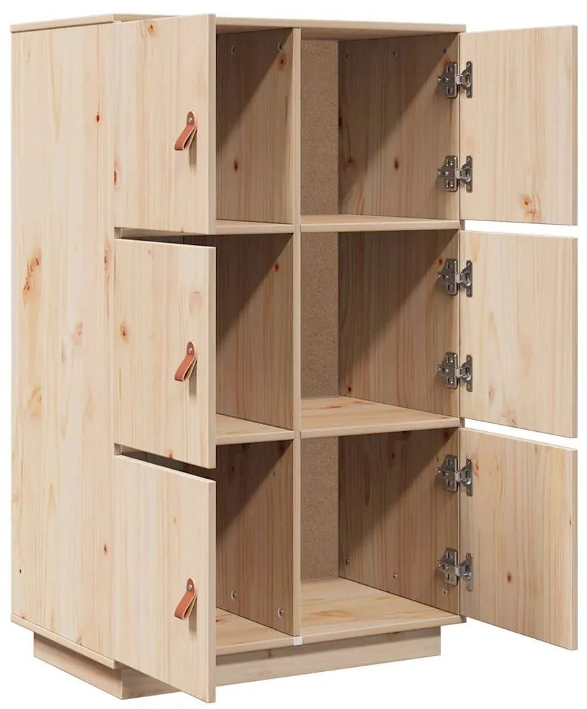 vidaXL Ντουλάπι 67 x 40 x 108,5 εκ. από Μασίφ Ξύλο Πεύκου