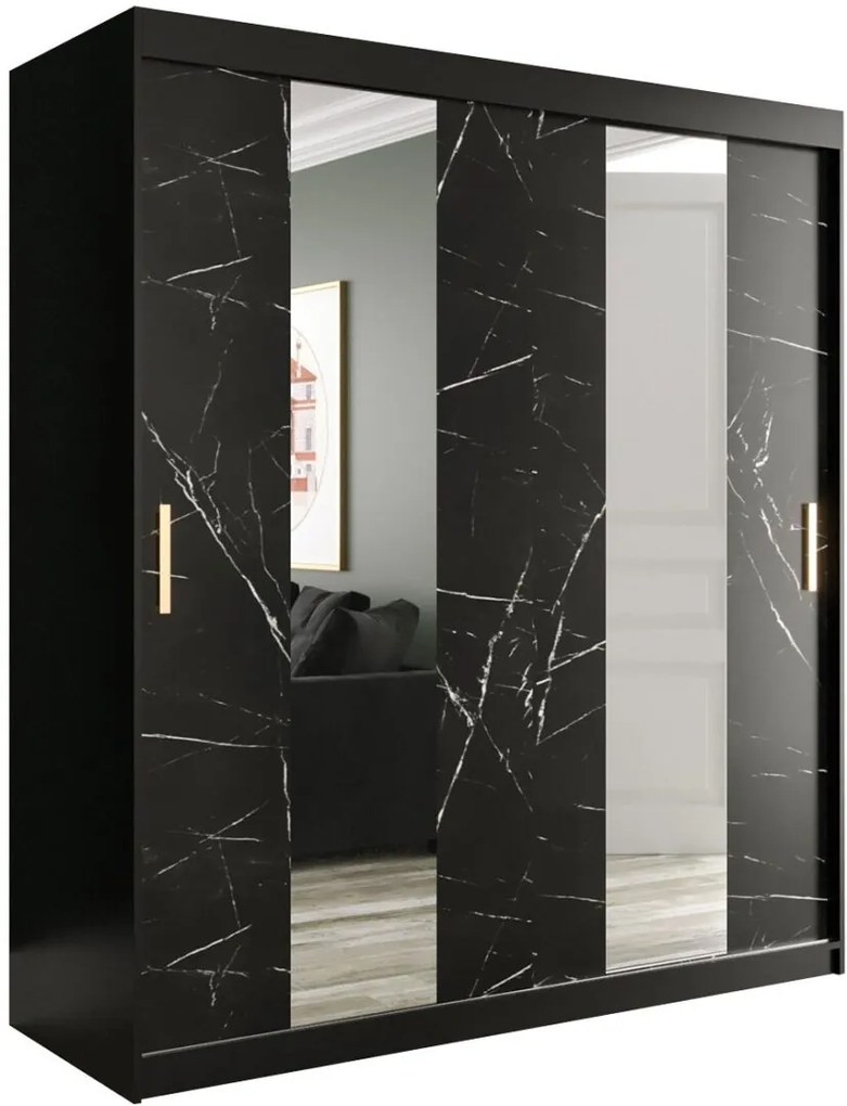 Ντουλάπα Marmur 180 II-Mauro Marmaro - 180.00Χ62.00Χ200.00cm