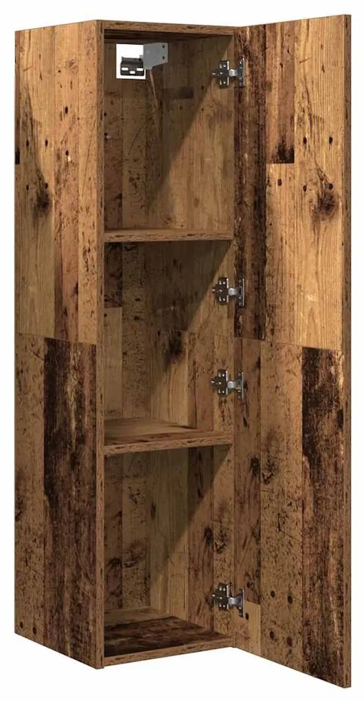 ντουλάπι τηλεόρασης vidaXL Παλιό ξύλο 30,5x30x110 cm Ξύλινη κατασκευή