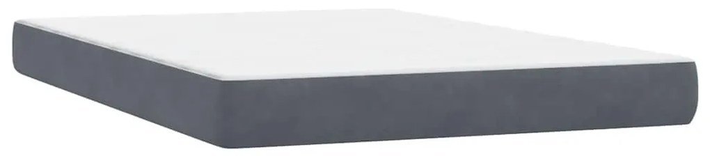 ΚΡΕΒΑΤΙ BOXSPRING ΜΕ ΣΤΡΩΜΑ ΣΚΟΥΡΟ ΓΚΡΙ 160X210 ΕΚ. ΒΕΛΟΥΔΙΝΟ 3316120