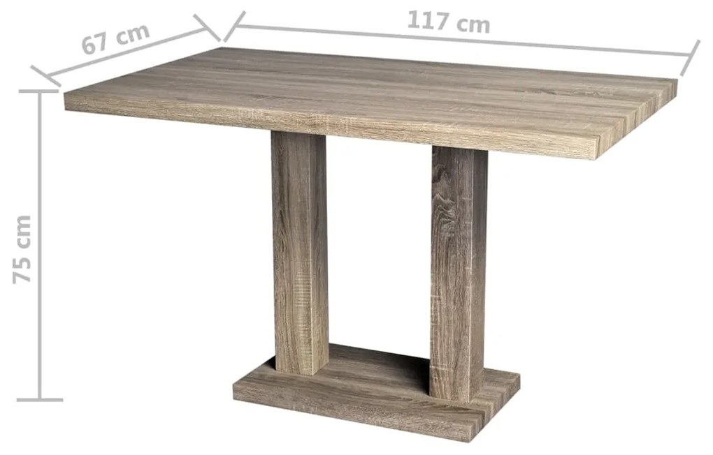 ΤΡΑΠΕΖΑΡΙΑ ΣΤΡΟΓΓΥΛΗ ΜΕ ΔΡΥΙΝΗ ΌΨΗ ΑΠΟ MDF 241316