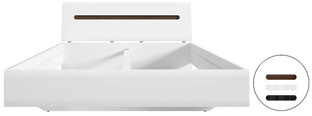 Κρεβάτι Boston M116, Διπλό, Άσπρο, 160x200, Πλαστικοποιημένη μοριοσανίδα, 165x214x86cm, 48 kg | Epipla1.gr