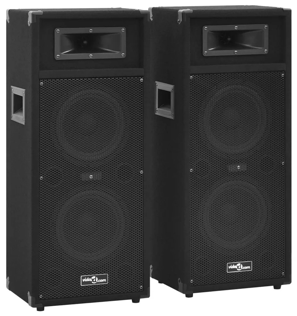 vidaXL Ηχεία Επαγγελματικά Παθητικά Hifi 2 τεμ. Μαύρα 1000 W
