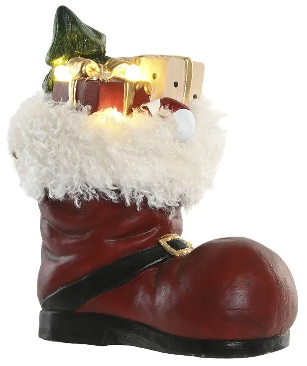 Χριστουγεννιάτικο Στολίδι Home ESPRIT Λευκό Κόκκινο Πράσινο Χρυσό Μπότα 29 X 16,5 X 33,5 CM