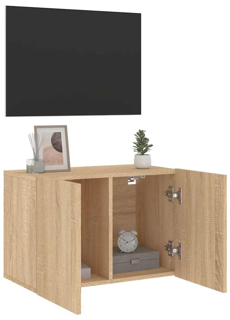 vidaXL Ντουλάπι Τοίχου Τηλεόρασης Sonoma Δρυς 60 x 30 x 41 εκ.