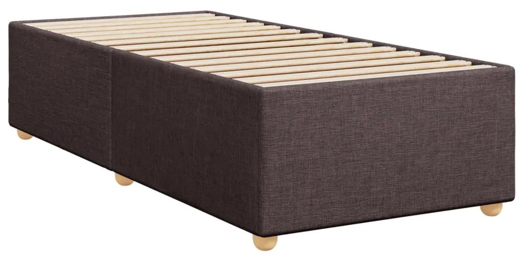 ΚΡΕΒΑΤΙ BOXSPRING ΜΕ ΣΤΡΩΜΑ ΣΚΟΥΡΟ ΚΑΦΕ 80X200 ΕΚ. ΥΦΑΣΜΑΤΙΝΟ 3286503