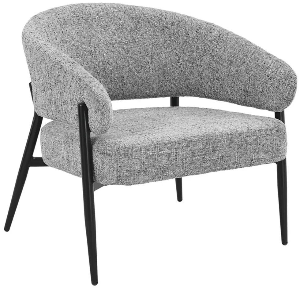 Πολυθρόνα Moritz 01-3571 73x72x75cm Black-Grey