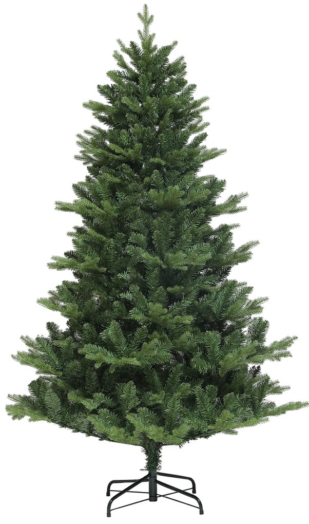 HOMCOM Χριστουγεννιάτικο Δέντρο, Τεχνητή Ελάτη, Ρεαλιστικό, Φαρδύ &amp; Πλούσιο, 180 x Φ105 cm, Πράσινο
