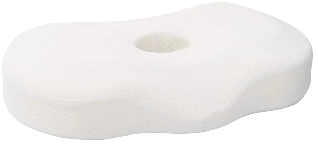 vidaXL Μαξιλάρι με μαξιλάρι Λευκό 55 x 36 x 10 εκ. Πολυεστέρας