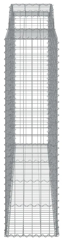 vidaXL Συρματοκιβώτια Τοξωτά 10 τεμ. 300x50x180/200 εκ. Γαλβαν. Ατσάλι