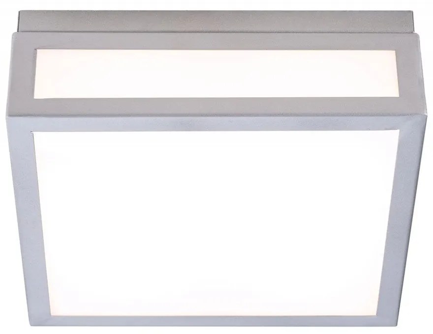 Φωτιστικό Οροφής - Πλαφονιέρα 01376-20 8W LED 3000K 650Lm 30x30cm Silver Luma Metal,Acrylic