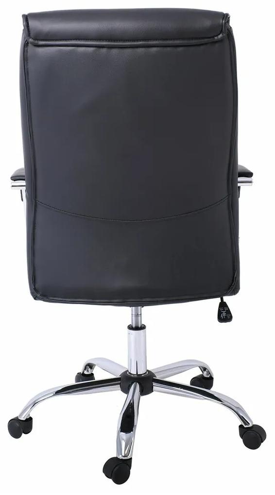 Καρέκλα γραφείου Mesa 416, Μαύρο, 104x60x70cm, Με μπράτσα, Με ρόδες, Μηχανισμός καρέκλας: Κλίση | Epipla1.gr