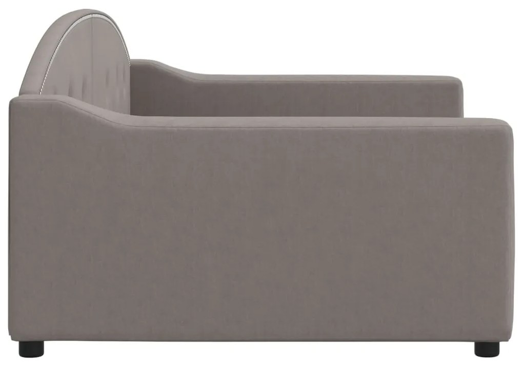 vidaXL Καναπές Κρεβάτι Taupe 100 x 200 εκ. Υφασμάτινος