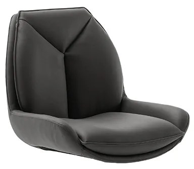 Bali Καρεκλα Relax Μαύρη + Υποπόδιο 83x86x102 cm