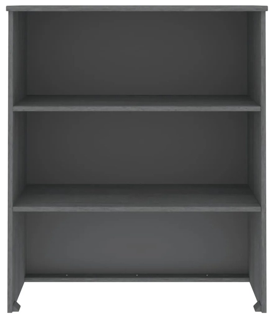 vidaXL Πάνω Μέρος Ντουλαπιού HAMAR Γκρι 85x35x100 εκ. Μασίφ Πεύκο