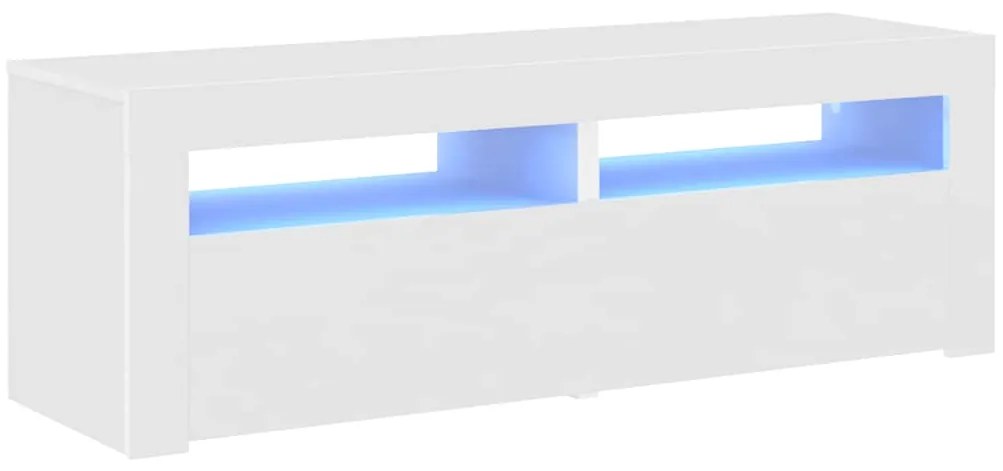 vidaXL Έπιπλο Τηλεόρασης με LED Λευκό 120x35x40 εκ.