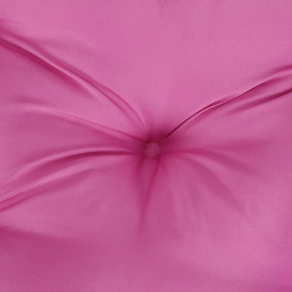 Μαξιλάρι Παλέτας Ροζ 120 x 40 x 12 εκ. Υφασμάτινο - Ροζ