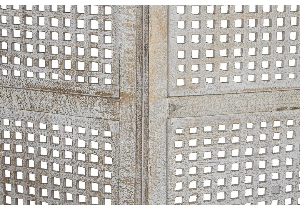 Παραβάν DKD Home Decor Λευκό Ξύλο από Μάνγκο Ξύλο MDF 150 x 2 x 180 cm