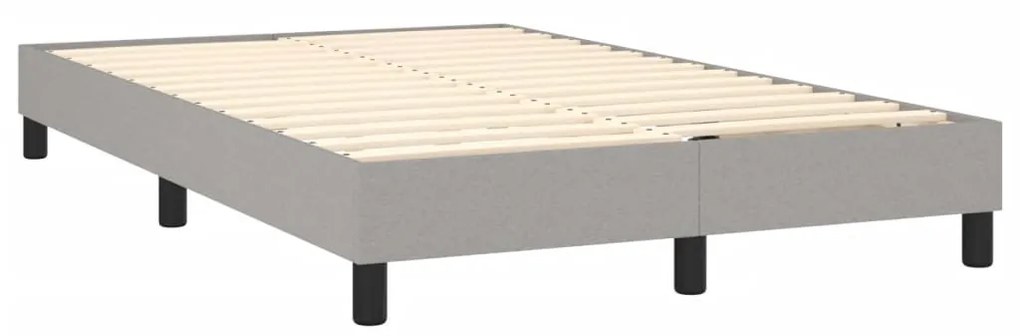 ΚΡΕΒΑΤΙ BOXSPRING ΜΕ ΣΤΡΩΜΑ &amp; LED ΑΝ.ΓΚΡΙ 120X190ΕΚ. ΥΦΑΣΜΑΤΙΝΟ 3270025