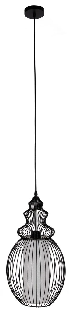 ΦΩΤΙΣΤΙΚΟ ΟΡΟΦΗΣ ΚΡΕΜΑΣΤΟ HM4184 ΜΑΥΡΟ ΜΕΤΑΛΛΟ 26x26x125Υεκ.