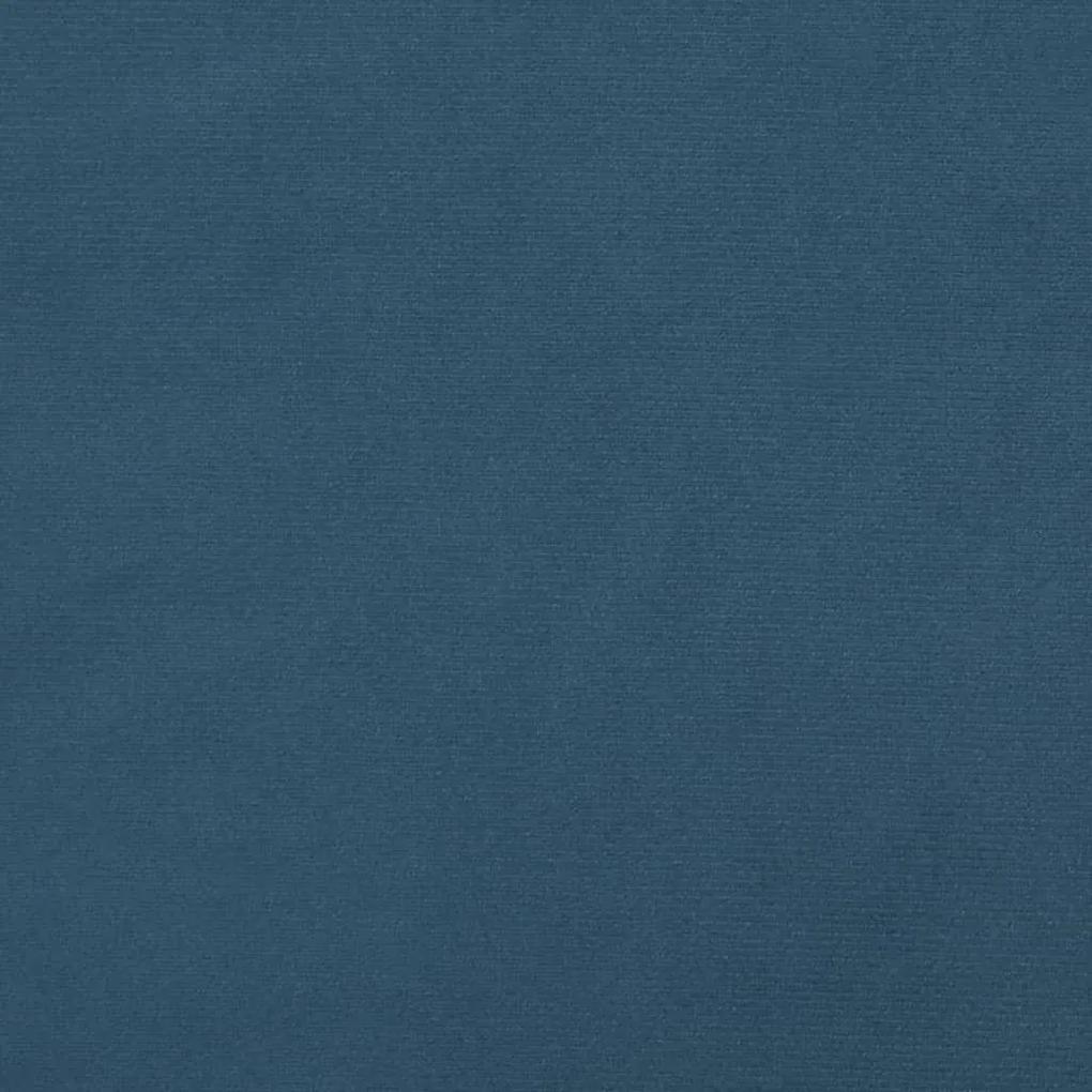 Πλαίσιο Κρεβατιού Σκούρο Μπλε 90x200 εκ. Βελούδινο - Μπλε