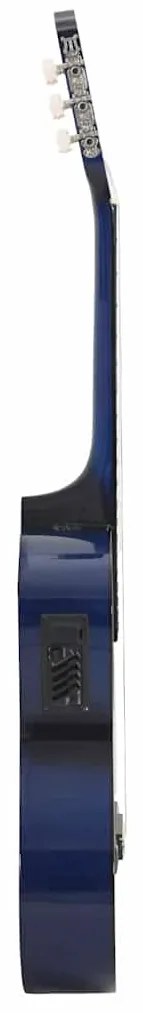 vidaXL Κιθάρα Western Classical Cutaway Μπλε με Ισοσταθμιτή 6 Χορδές