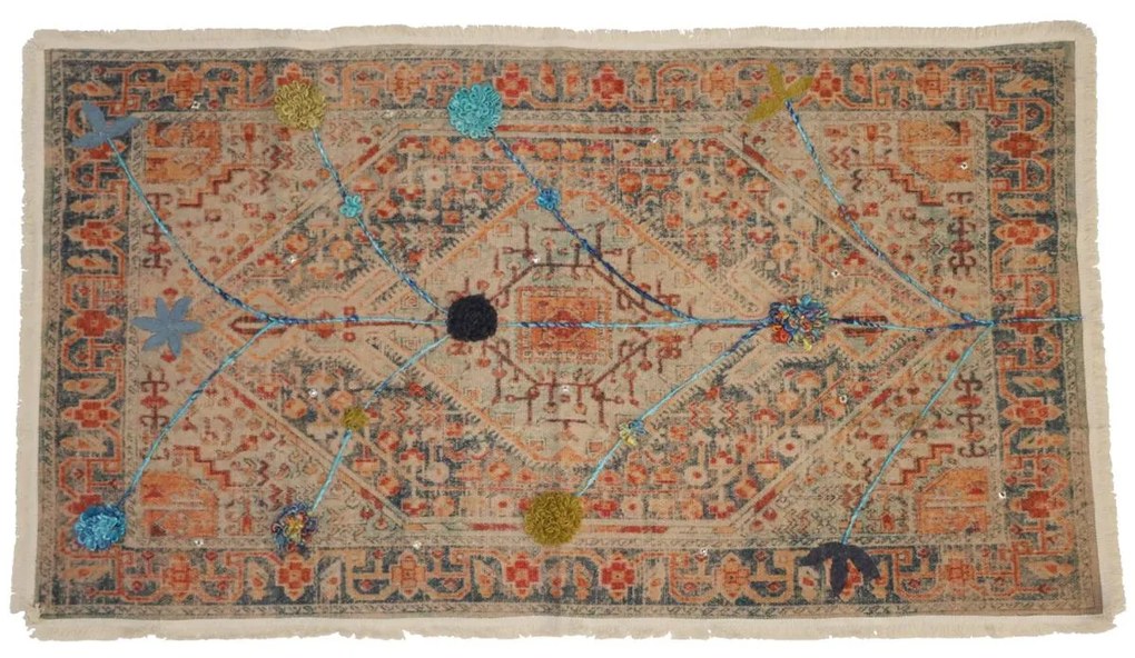 Χαλί ArteLibre Vintage Πολύχρωμο Βαμβακερό 150x80cm-05154470