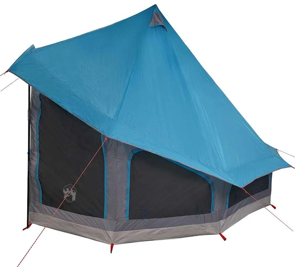 vidaXL Οικογενειακή Σκηνή Τίπι με στέγη Μπλε 404 x 370 x 270 εκ