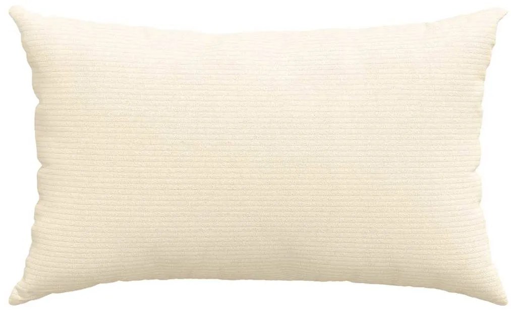 vidaXL Μαξιλάρι Καναπέ 2 pcs Κρεμ 50 x 30 cm Υφασμάτινο Κορντουρά