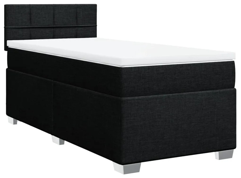 ΚΡΕΒΑΤΙ BOXSPRING ΜΕ ΣΤΡΩΜΑ ΜΑΥΡΟ 80 X 200 ΕΚ. ΥΦΑΣΜΑΤΙΝΟ 3285717