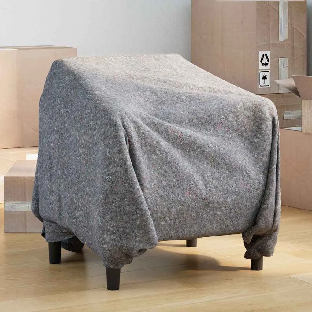vidaXL Κουβέρτες Μετακόμισης 5 pcs Γκρι 150 x 200 cm ύφασμα