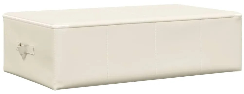 vidaXL Κουτί Αποθήκευσης Κρεμ 70 x 40 x 18 εκ. Υφασμάτινο