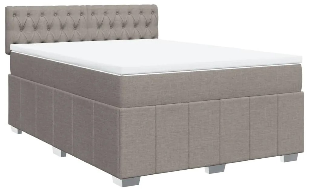 ΚΡΕΒΑΤΙ BOXSPRING ΜΕ ΣΤΡΩΜΑ TAUPE 160X200 ΕΚ. ΥΦΑΣΜΑΤΙΝΟ 3287130