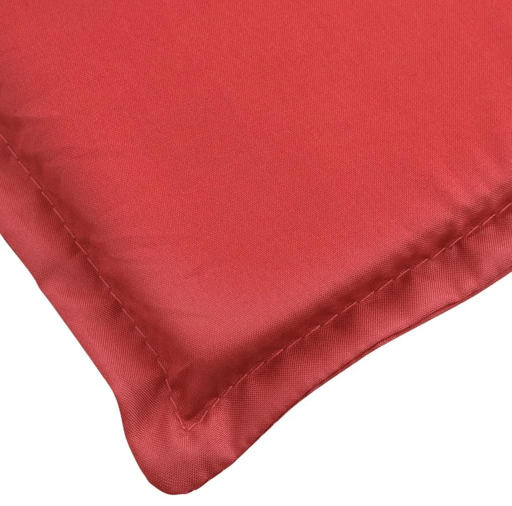Μαξιλάρι Ξαπλώστρας Κόκκινο 200 x 60 x 3 εκ. από Ύφασμα Oxford - Κόκκινο