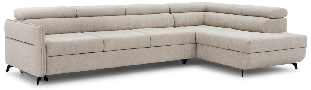 Καναπές/Κρεβάτι Elaris / Μπεζ/ Δεξιά γωνία/ 320x97x203 BOG3658
