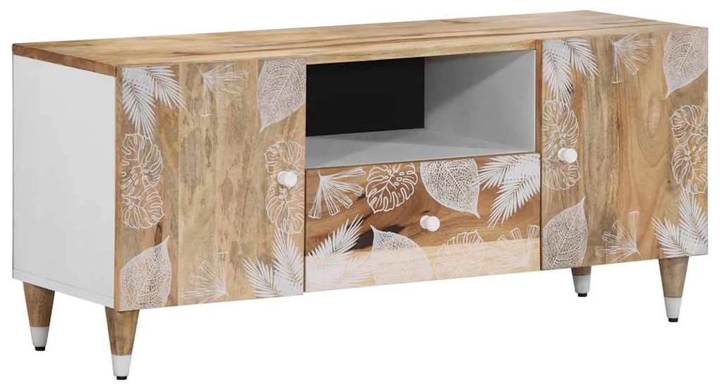 ντουλάπι τηλεόρασης vidaXL 105x33,5x46 cm μασίφ ξύλο Mango