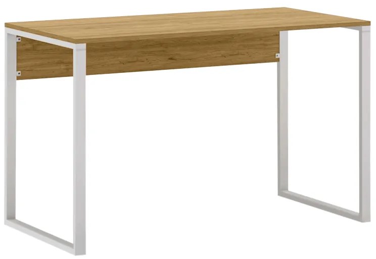 Γραφείο εργασίας Inna Megapap χρώμα sapphire oak - λευκό 110x60x75εκ.