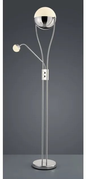 Επιδαπέδιο Φωτιστικό 1xLED 18W 1xLED 3,8W Χρώμιο Ροοστάτης Chris 478310206 Trio Lighting-478310206-Χρώμιο 478310206