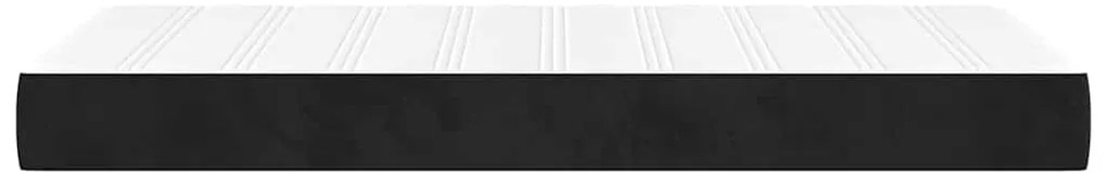 vidaXL Στρώμα με Pocket Springs Μαύρο 90x220x20 εκ. Βελούδινο